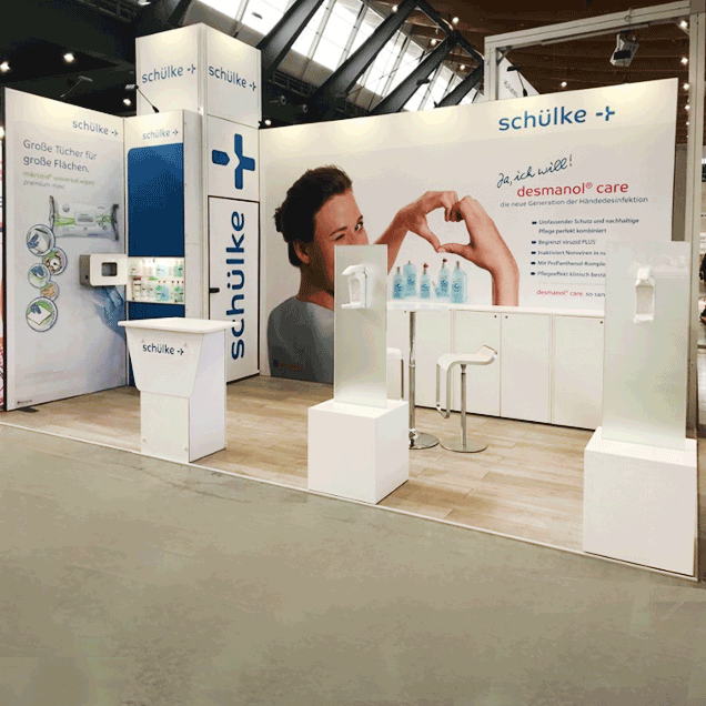 Exhibition stand for schulke - Fachdental, Stuttgart