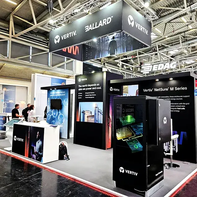 Vertiv - Bespoke stand design in Munich at Intersolar