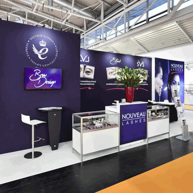 Exhibition stand for Nouveau Lashes