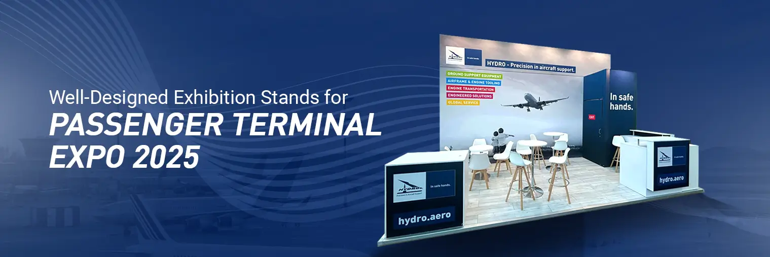 Exhibition stand builder for passenger terminal expo 2025