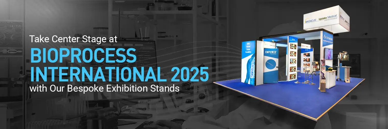 Exhibition stand builder for Bioprocess International 2025