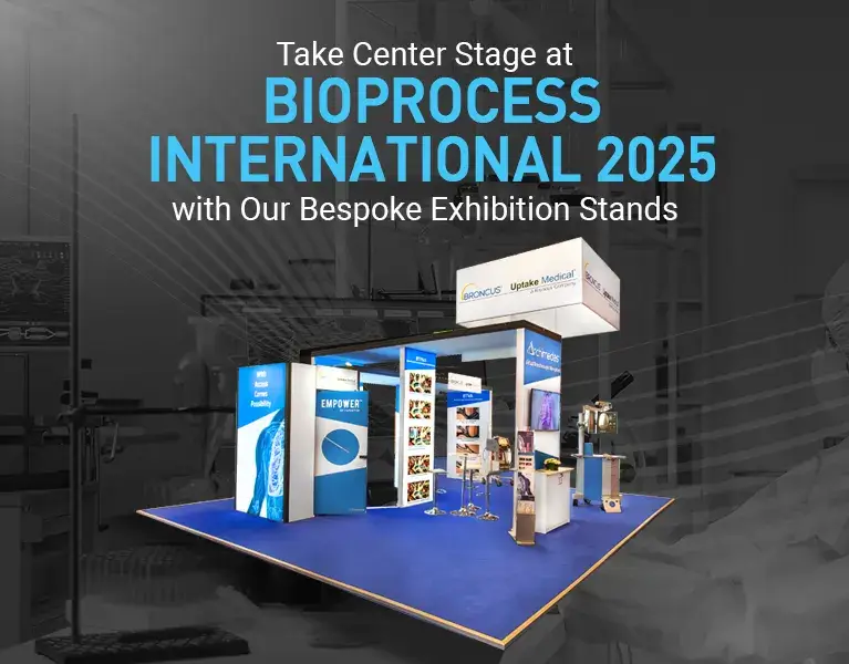 Exhibition stand builder for Bioprocess International 2025