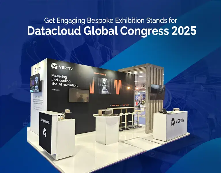 Exhibition stand builder for Datacloud Global Congress 2025
