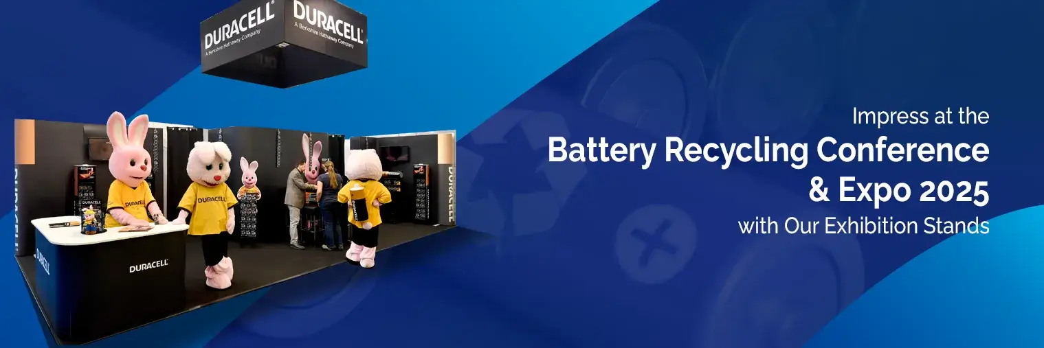 Exhibition stand builder for Battery Recycling Conference & Expo 2025