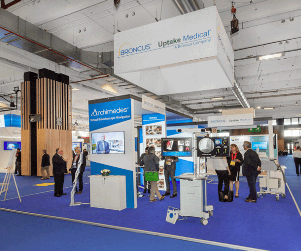 Exhibition stand for Broncus Medical at ERS Show, Paris