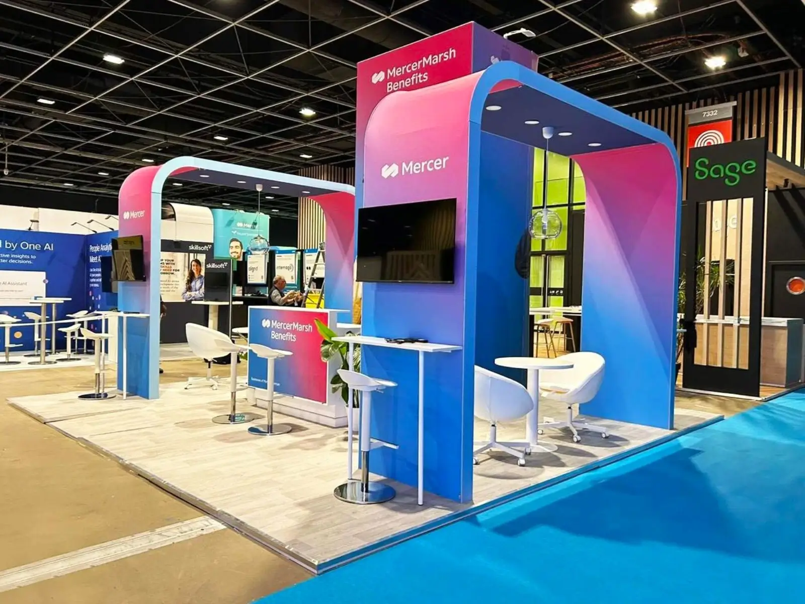 Exhibition Booth for Mercer - U.S. at UNLEASH World 2024, Paris