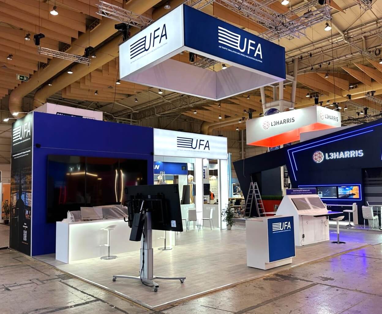 Exhibition stand design & build for UFA, Airspace World 2025, Lisbon