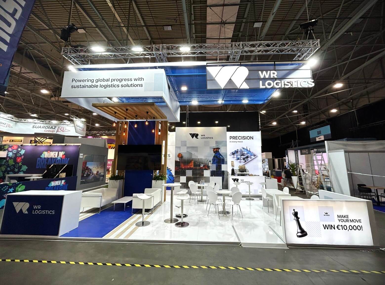 Exhibition stand design & build for WR logistics, Breakbulk 2025, Rotterdam
