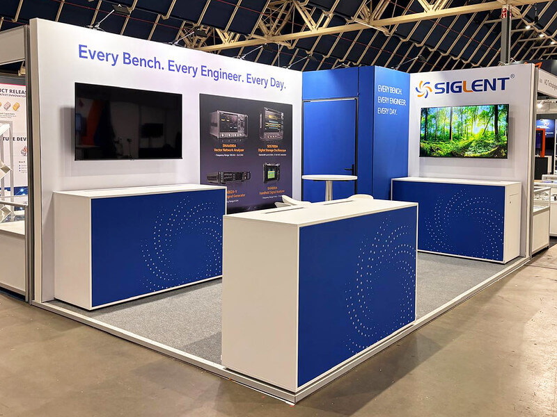 Exhibition stand for Siglent Technologies, China at EuMW 2025, Utrecht